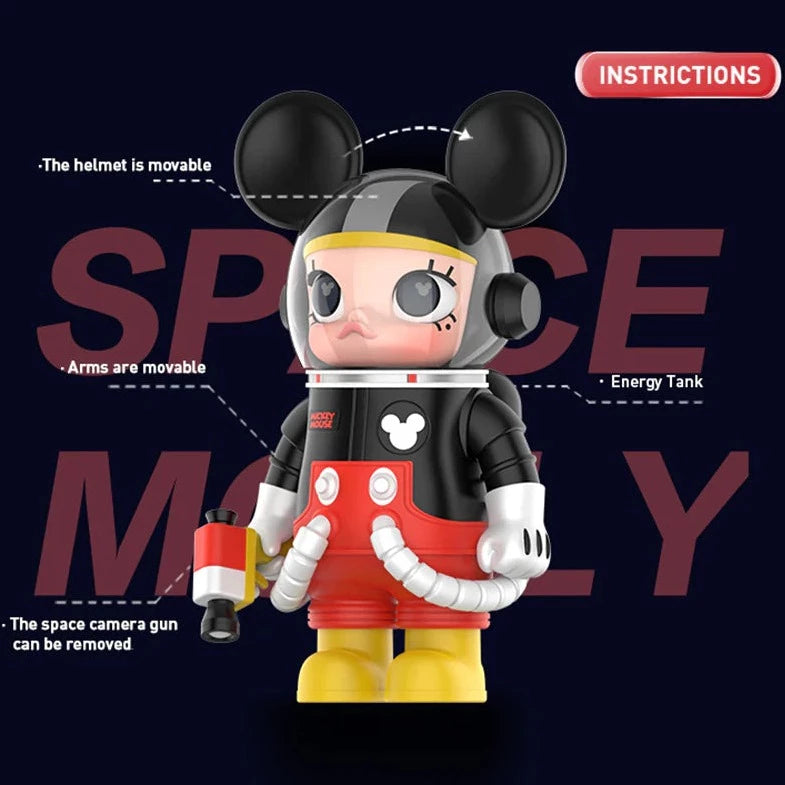 POPMART MEGA COLLECTION 400% SPACE MOLLY MICKEY MOUSE New/Unopened Box