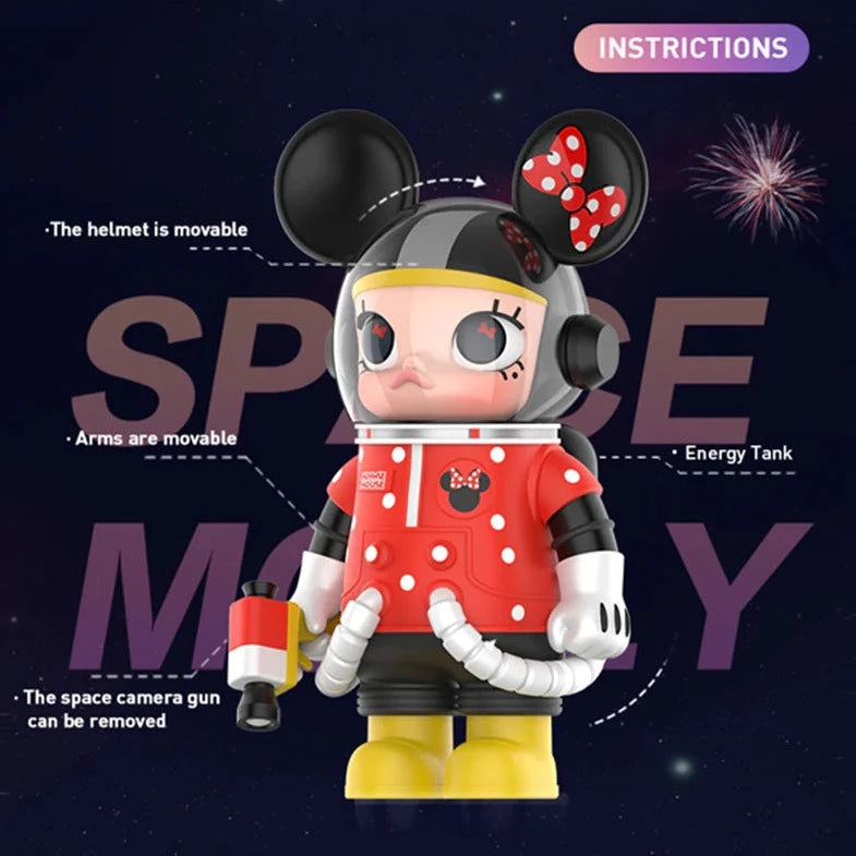 POPMART MEGA COLLECTION 400% SPACE MOLLY MINNIE MOUSE New/Unopened Box