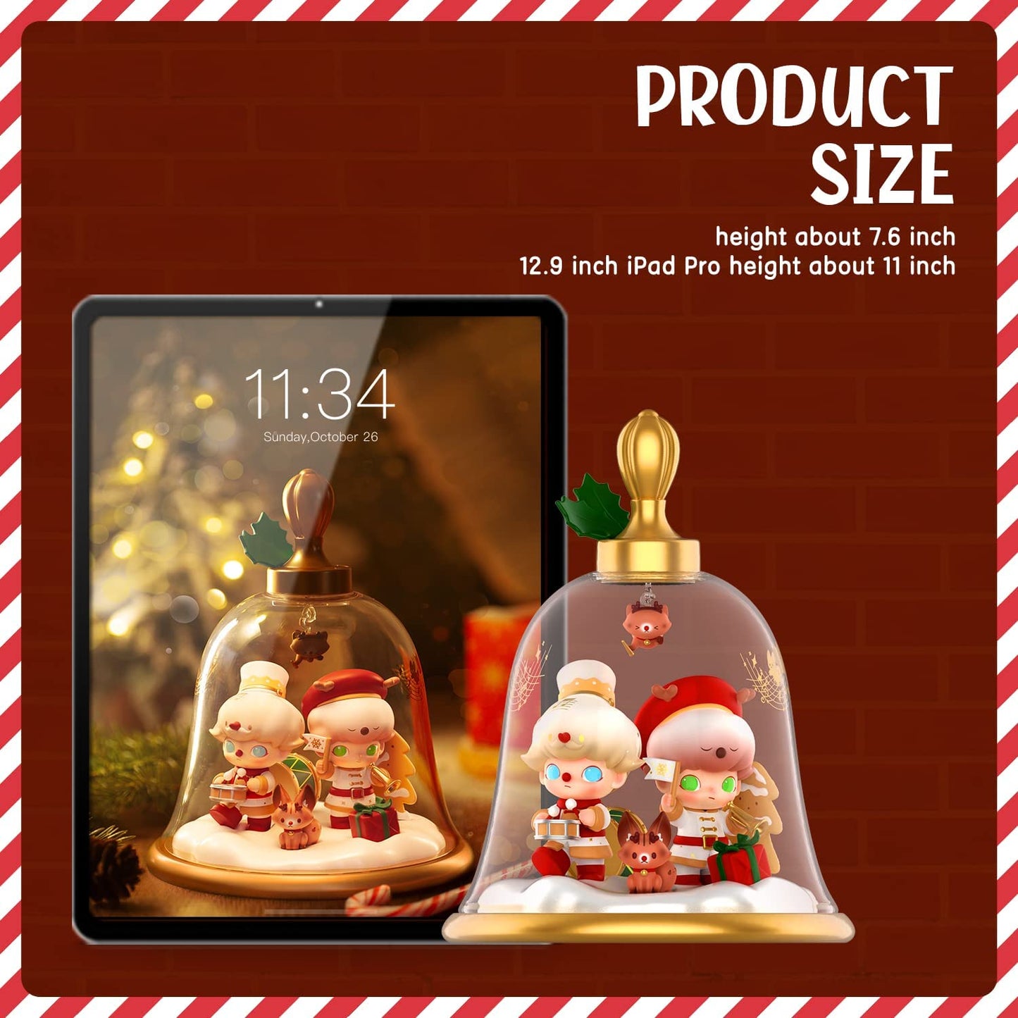 ETTV Pop Mart Dimoo Christmas Bell Scene Set