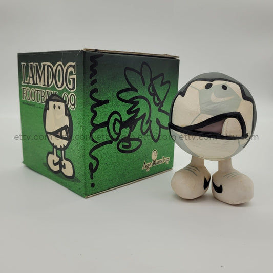 Ettv Michael Lau Crazysmiles 2005 Lamdog Football 09 Lamball Signed+Remarque Sketch By Art Toys