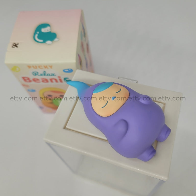 Ettv One Little Planet Pucky Relax Beanie (Sleeping) Signed+Hand Drawn Sketch Art Toys