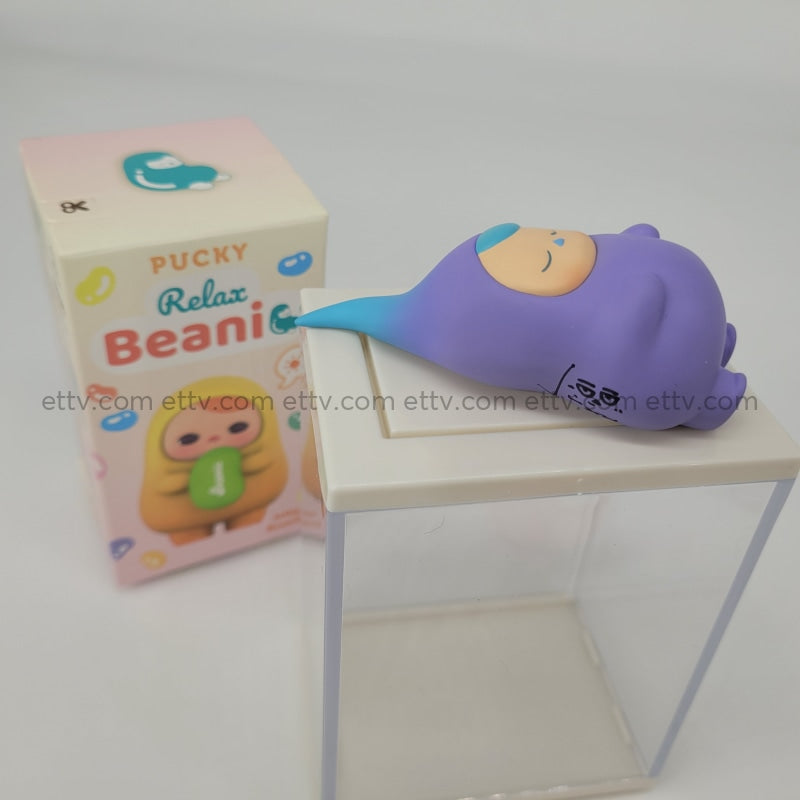 Ettv One Little Planet Pucky Relax Beanie (Sleeping) Signed+Hand Drawn Sketch Art Toys