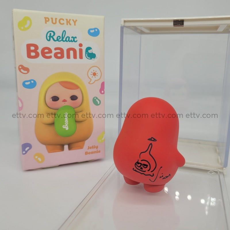 Ettv One Little Planet Pucky Relax Beanie (Sleepy) Signed+Hand Drawn Sketch Art Toys