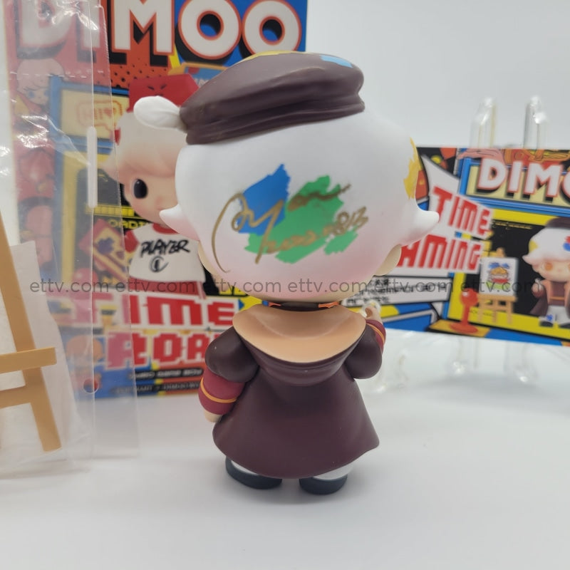 Ettv Popmart Dimoo Time Roaming Series Signed By Artist Ayan Deng (Artist) 1Pc Art Toys
