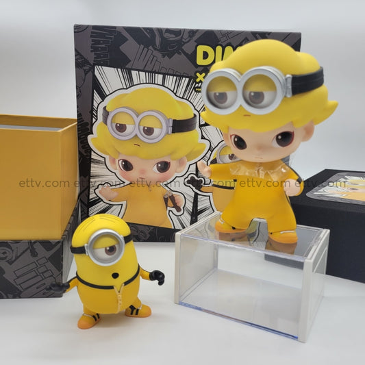 Ettv Popmart Dimoo X Minions Bruce Lee Signed By Artist Ayan Deng Art Toys