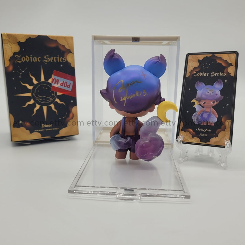 Ettv Popmart Dimoo Zodiac Series Signed By Artist Ayan Deng (Scorpio) 1Pc Art Toys