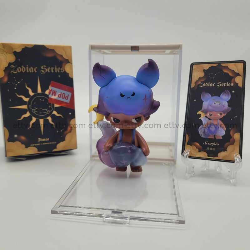 Ettv Popmart Dimoo Zodiac Series Signed By Artist Ayan Deng (Scorpio) 1Pc Art Toys