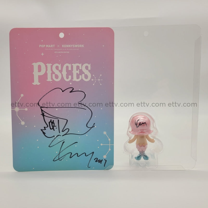 Ettv Popmart Kennyswork Molly Pisces Signed+Remarque By Kenny Wong (2 Signatures) Art Toys