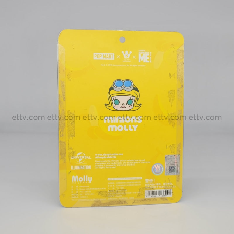 Ettv Popmart Minions Molly Mini Figure Signed By Kenny Wong Art Toys