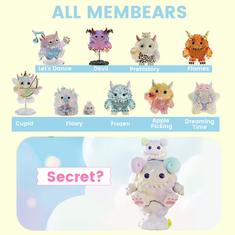 2023 POP MART INSTINCTOY Monster Fluffy Joyful Life Series