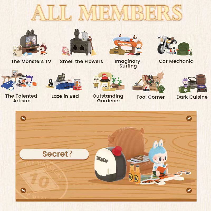 POPMART Labubu The MONSTERS Home of the Elves Prop (#10 Comic Time) Secret Chase