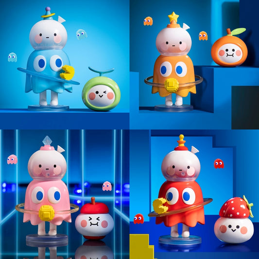 ETTV POPMART Bobo & Coco Pac-Man Collaboration Series (Inky, Pinky, Clyde, Blinky) 4pc