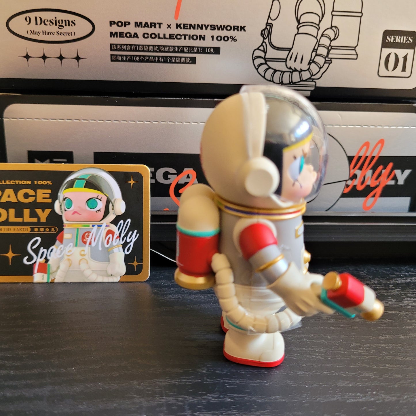 POPMART KENNYSWORK Mega Collection 100% Space Molly (#10 Earth Daughter) Secret Chase
