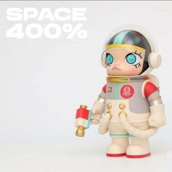 ETTV POPMART MEGA COLLECTION 400% SPACE MOLLY Kennyswork (The Girl from the Earth) RARE