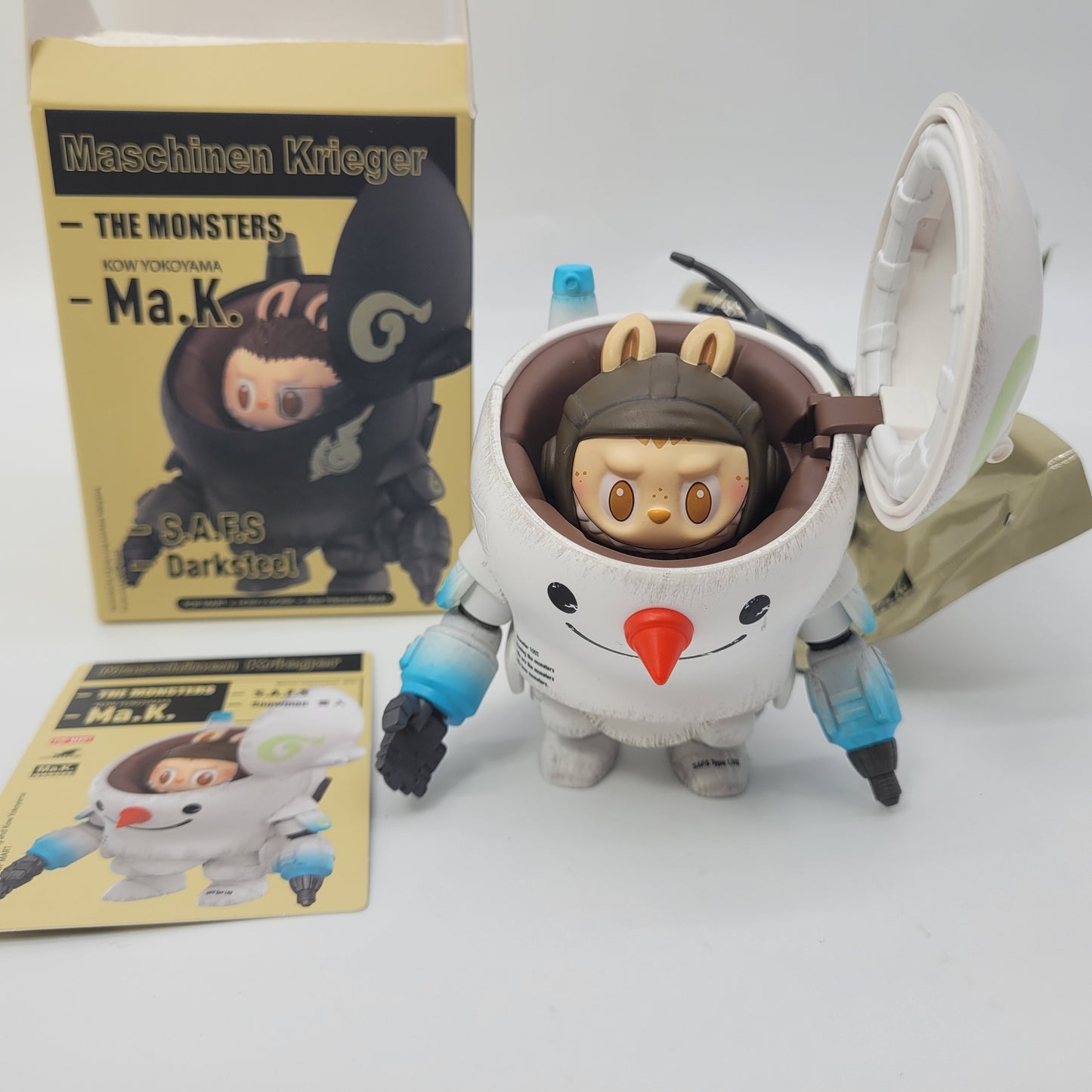 #11 POPMART Maschinen Krieger Labubu Kow Yokoyama Ma.k. (#2 Snowman) 1pc New