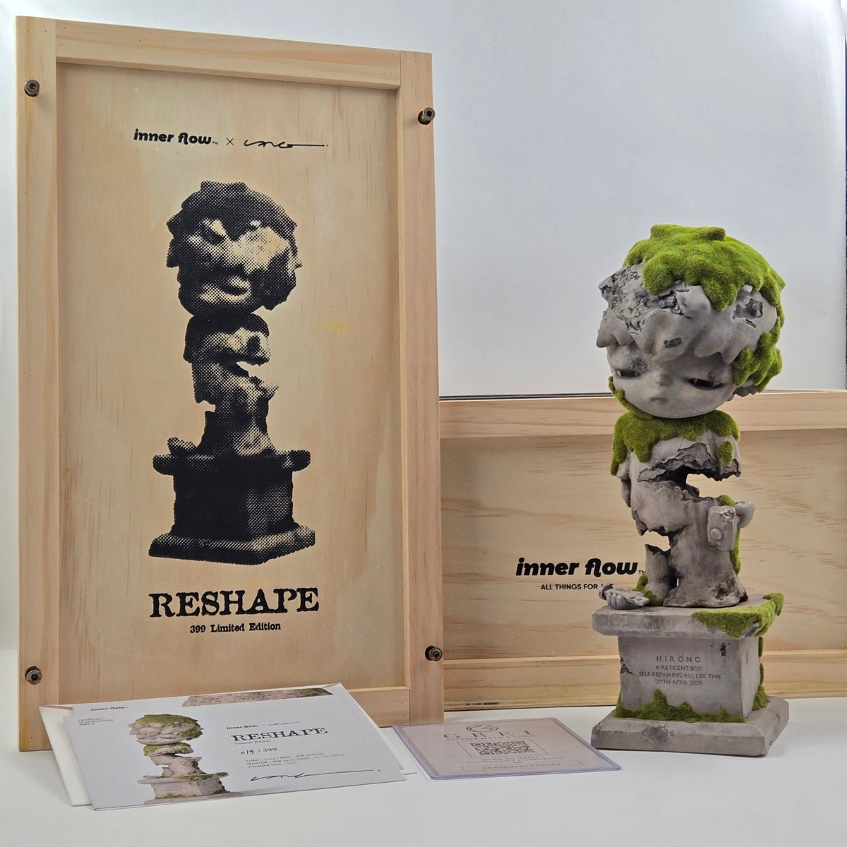 POPMART Hirono Reshape Art Sculpture — Artist Signed COA# | Limited Edition 399