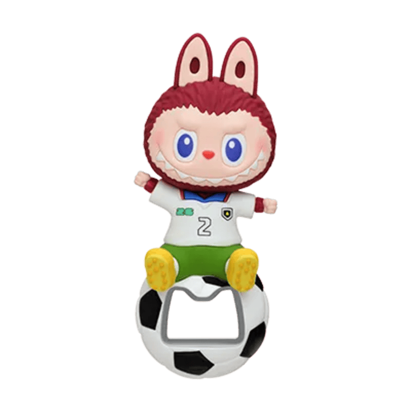 POP MART THE MONSTERS × FIFA Series Labubu Bottle Opener Fridge Magnet