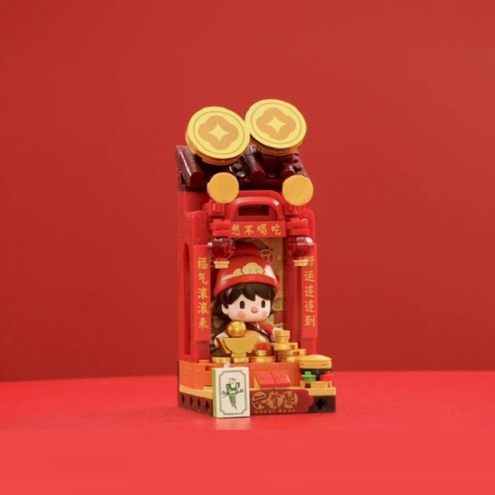 POP MART Wealthy Snake's New Year Celebration Fortunate Hand Lego Block Figures