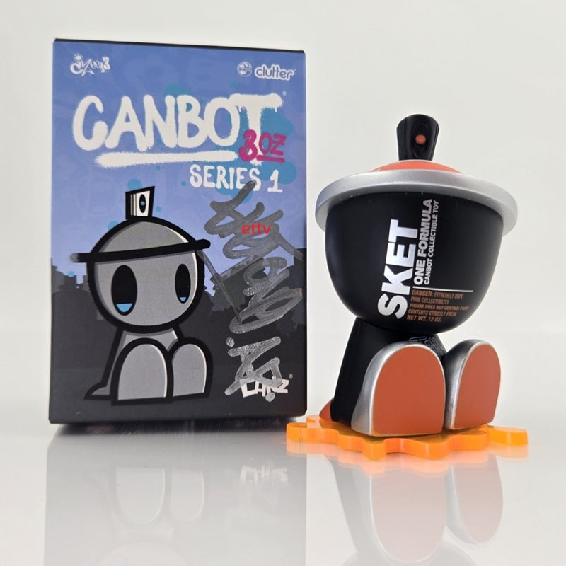 Sket One Canbot 3oz Series 1 AP Signed Figure & Box w/ COA