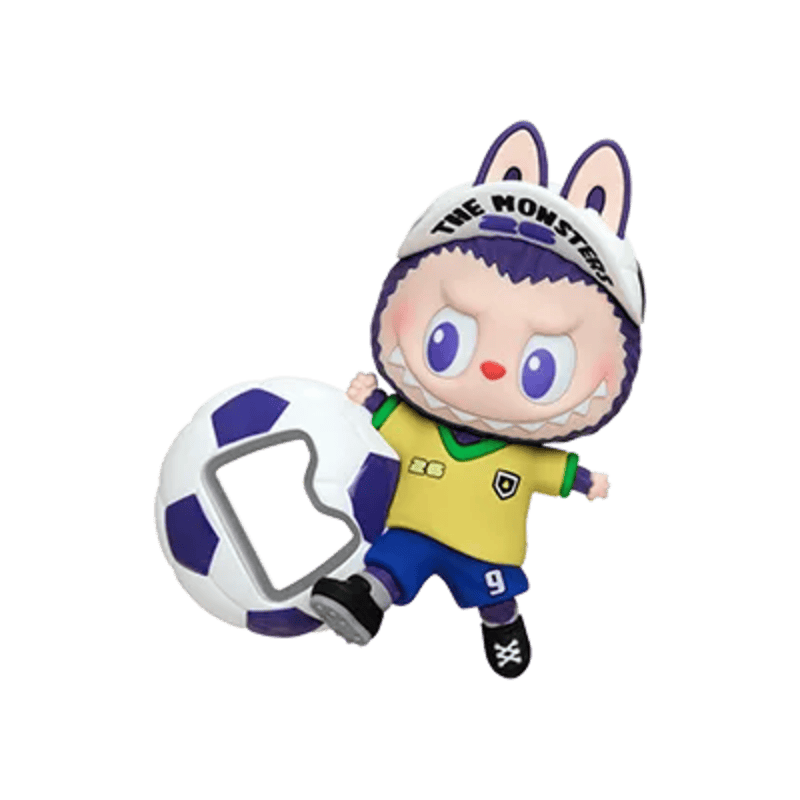 POP MART THE MONSTERS × FIFA Series Labubu Bottle Opener Fridge Magnet