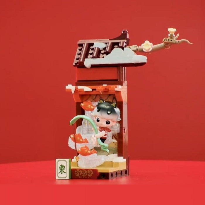 POP MART Wealthy Snake's New Year Celebration Fortunate Hand Lego Block Figures