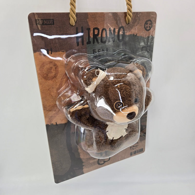 POPMART Hirono Plush Hand Puppet Set – Bear + Dino (2pcs) | Collectible, NEW