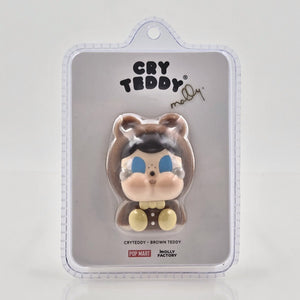 POPMART CRYBABY CryTeddy Brown Teddy Signed Molly Shanghai Exclusive w/ COA