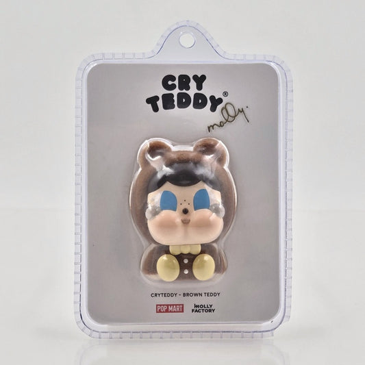 POPMART CRYBABY CryTeddy Brown Teddy Signed Molly Shanghai Exclusive w/ COA