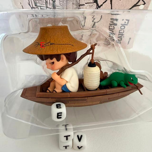 POPMART Hirono Floating Market Figure (Bangkok Exclusive) Signed