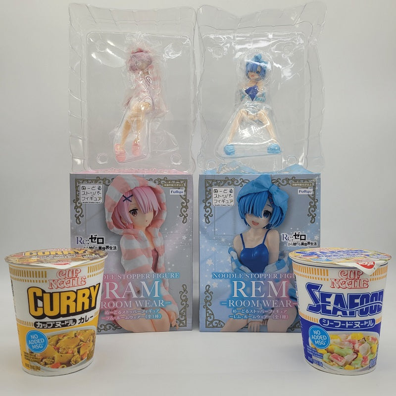 FuRyu RAM Room Wear Noodle Stopper Figure Color Ver. (2pc) Collector Set