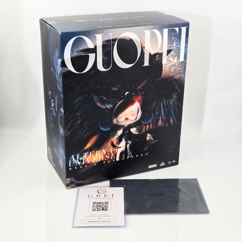 POPMART MEGA α SKULLPANDA 400% Guo Pei Signed Xiong Miao LA 2026 w/ COA