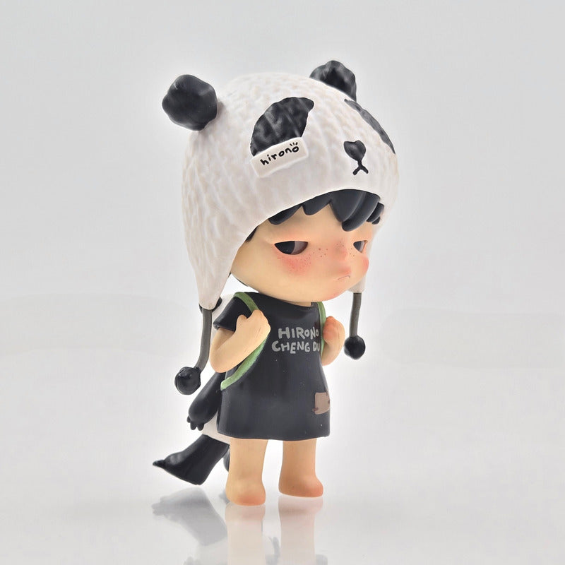 POPMART Hirono Stray Panda Limited Edition Signed Lang w/ COA + Entry Card
