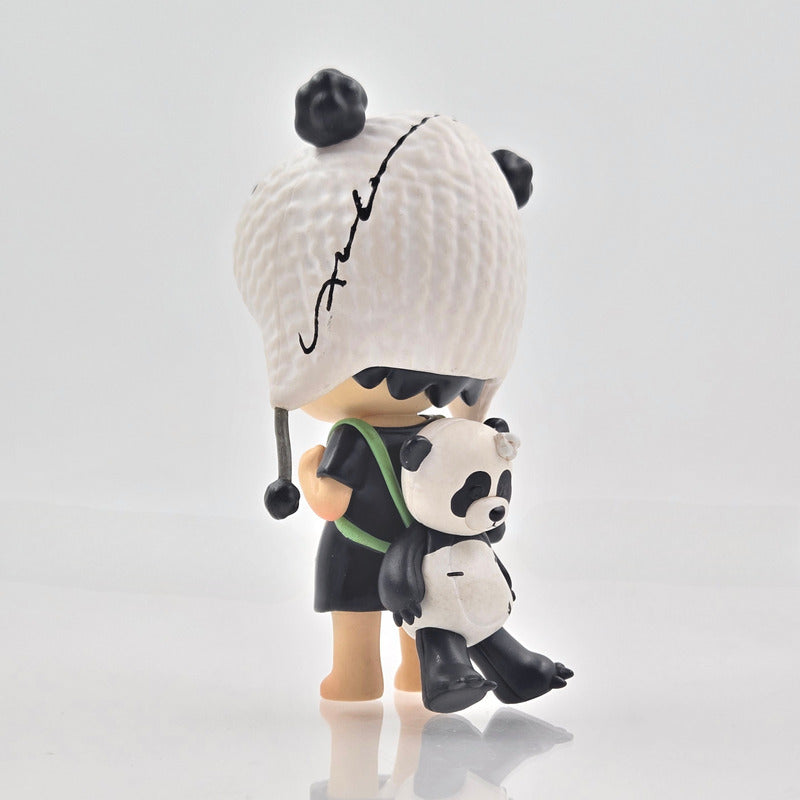 POPMART Hirono Stray Panda Limited Edition Signed Lang w/ COA + Entry Card