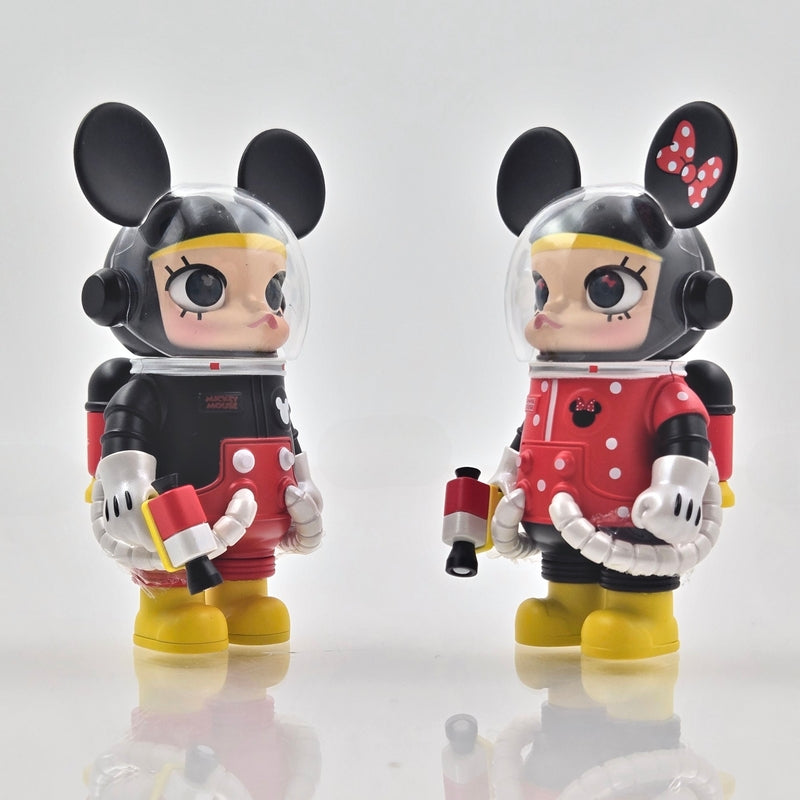 POPMART MEGA Space Molly 100% Mickey & Minnie Double-Signed Kenny Wong w/ COA