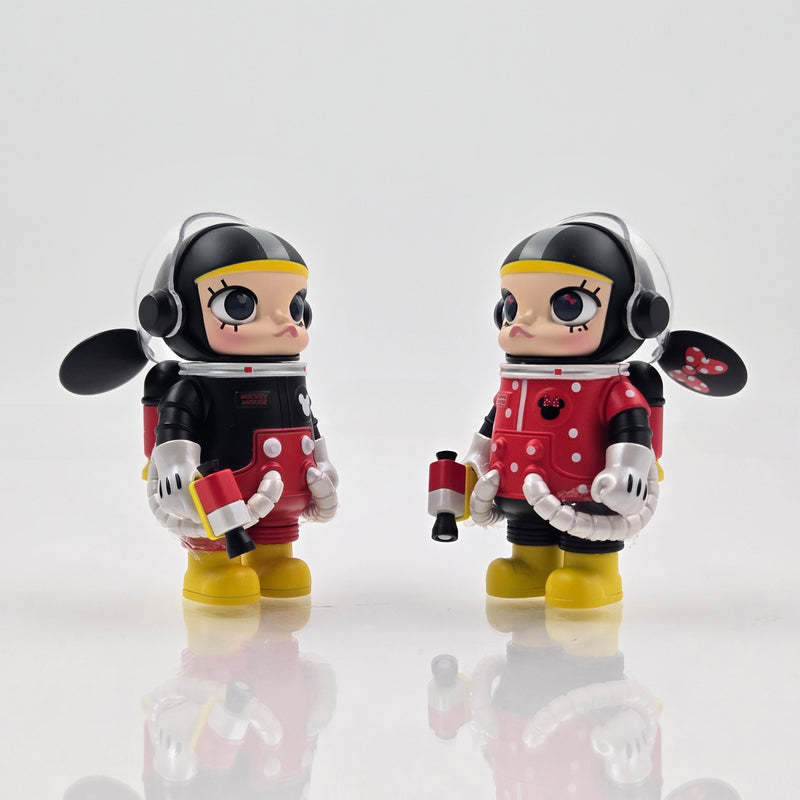 POPMART MEGA Space Molly 100% Mickey & Minnie Double-Signed Kenny Wong w/ COA