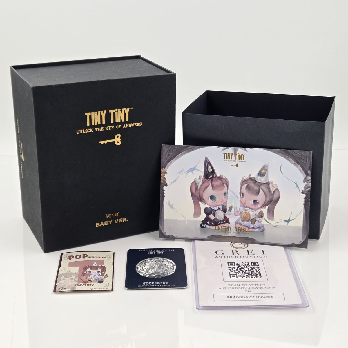 POPMART TinyTiny Baby Code Word #362/500 Double-Signed & Remarque by CJ Yin