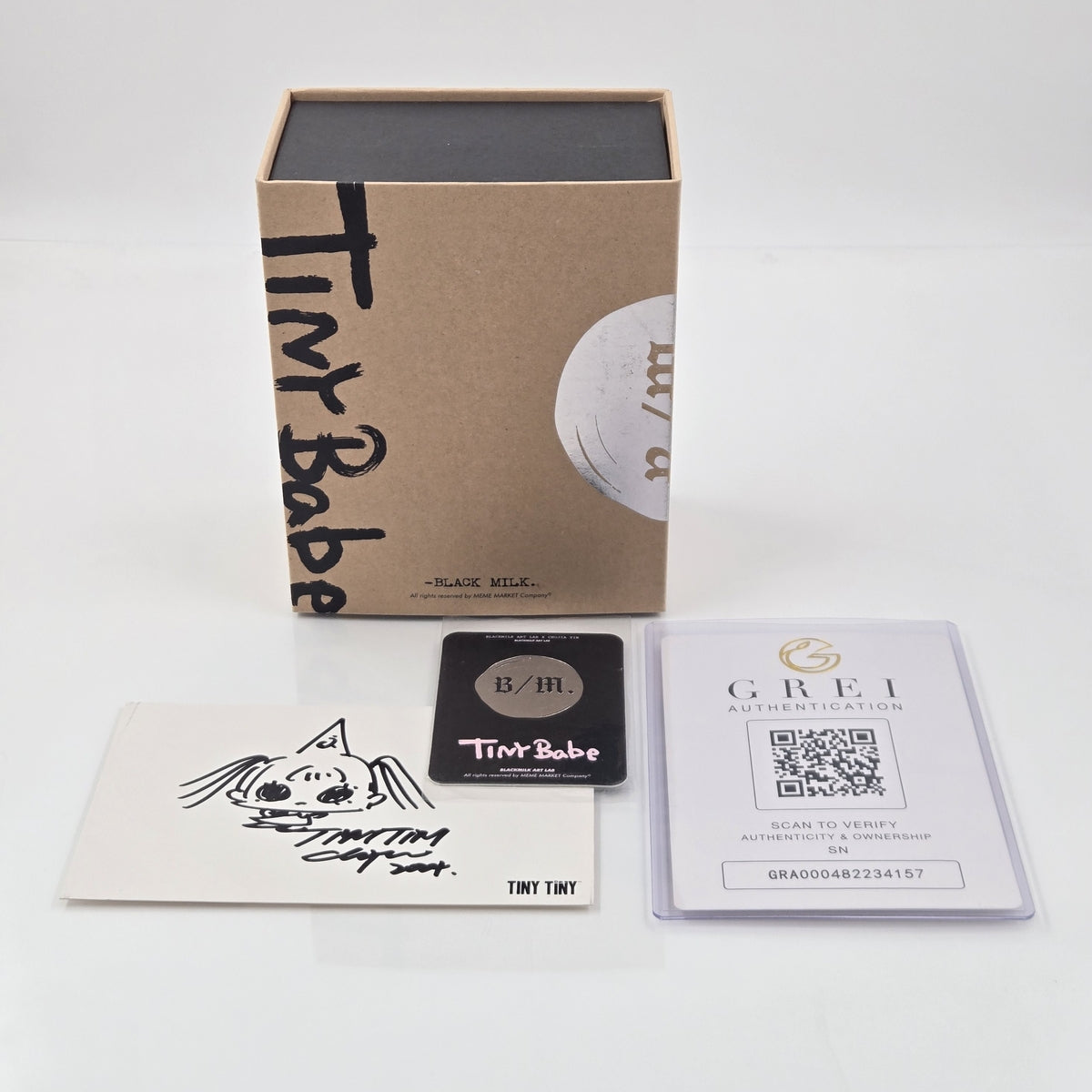 POPMART TinyTiny TinyBaby The Spire #30/80 Double-Signed CJ Yin Remarque w/ COA