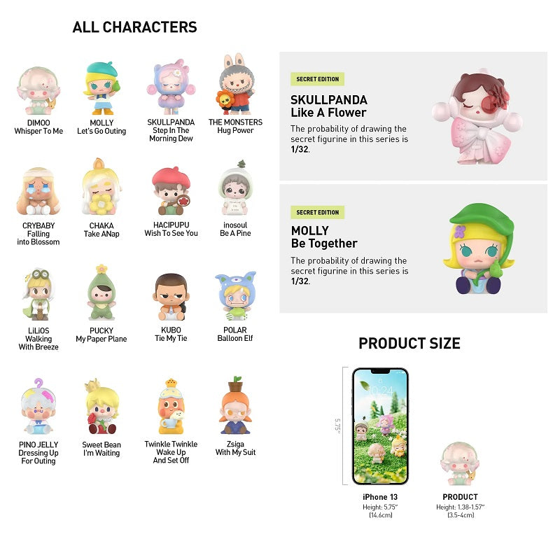 POPMART POPBEAN Going Outing With Me Series – Whole Set (32 Blind