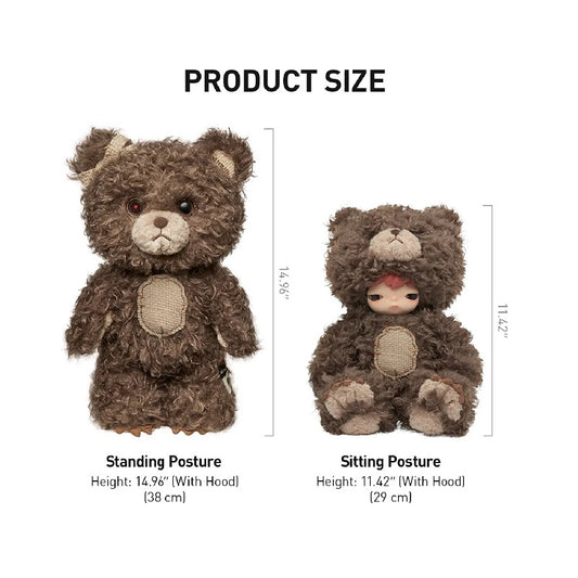 POPMART Hirono Bear Vinyl Plush Doll 400%, NEW