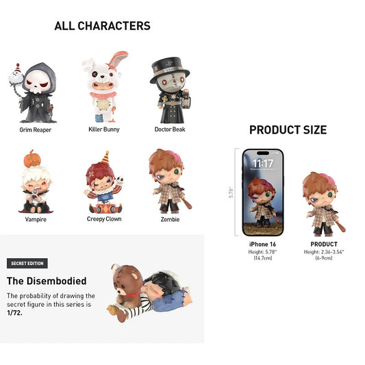 POP MART Hirono Monsters Carnival Series Figures Blind Box