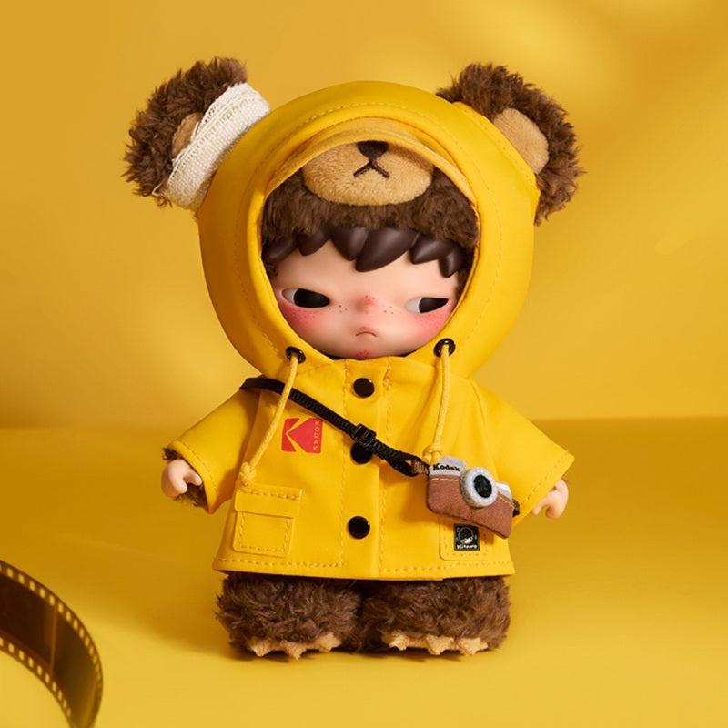 POPMART Kodak Hirono Click Bear Plush Doll Pendant 200%, NEW