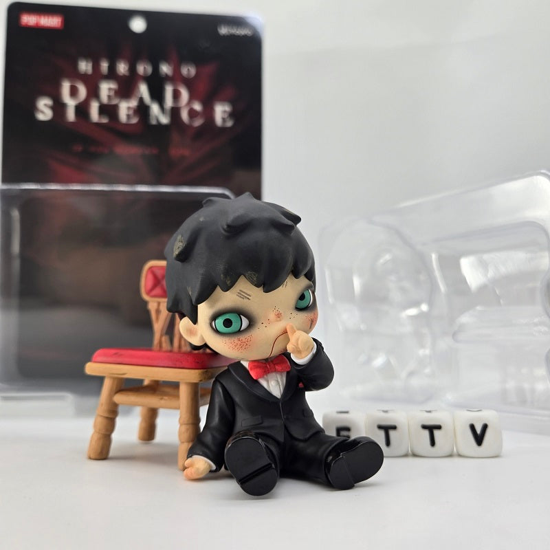 POPMART Hirono × Dead Silence Figure Blister Pack, Sealed NEW