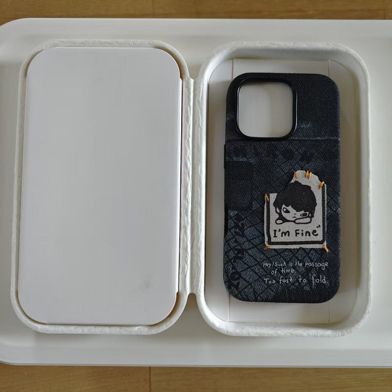 POPMART Hirono I'm Fine iPhone 16 Phone Case, NEW ETTV POPMART Hirono I'm Fine iPhone 16 Phone Case, NEW ETTV