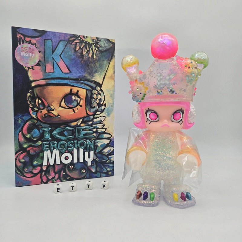 POPMART 9" Ice Erosion Molly Prisma Instinctoy Kennyswork COA# Limited Edition, NEW