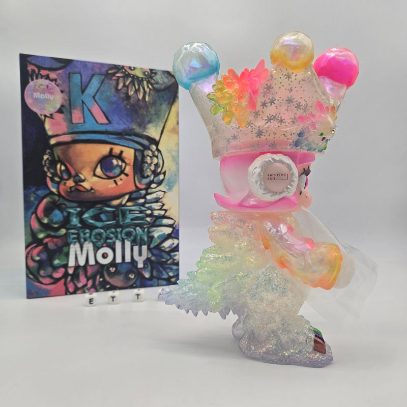 POPMART 9" Ice Erosion Molly Prisma Instinctoy Kennyswork COA# Limited Edition, NEW