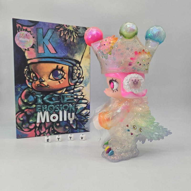 POPMART 9" Ice Erosion Molly Prisma Instinctoy Kennyswork COA# Limited Edition, NEW