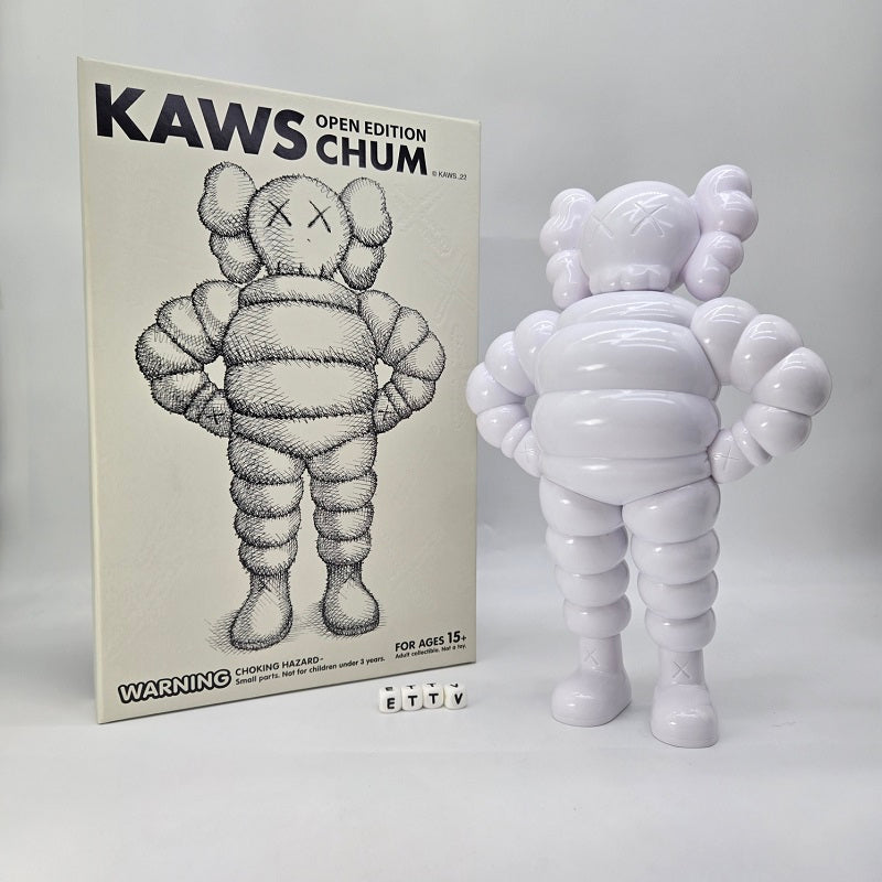 KAWS CHUM OPEN EDITION WHITE／BLACK お譲りいたします。 KAWS Sculptures for sale - Chum (White) – ARTETRAMA