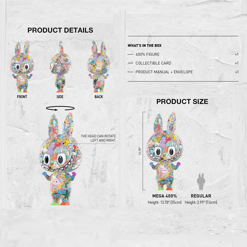 POPMART MEGA LABUBU 400% Tenth Anniversary - NEW