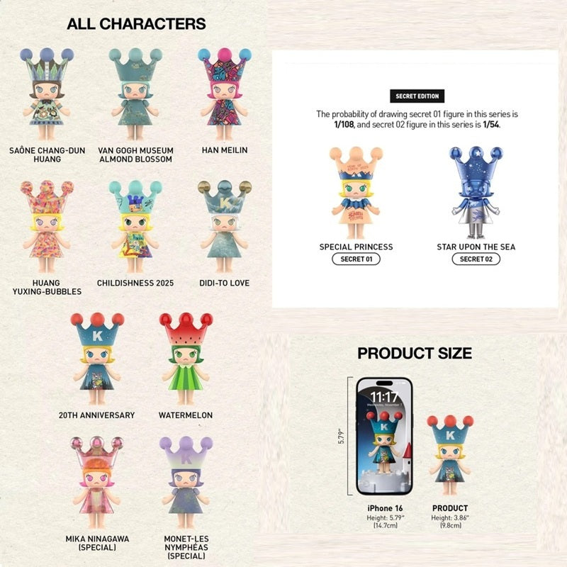 POP MART MEGA ROYAL MOLLY 100% Series 1