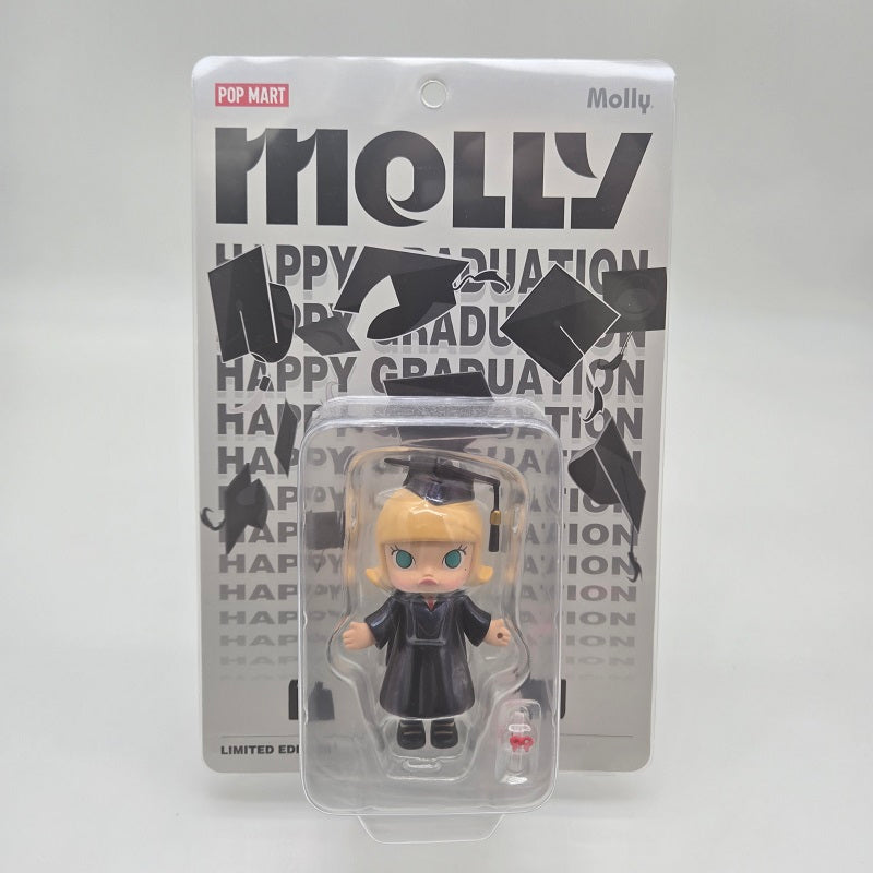 POPMART MOLLY Happy Graduation Figure Blister Pack, NEW